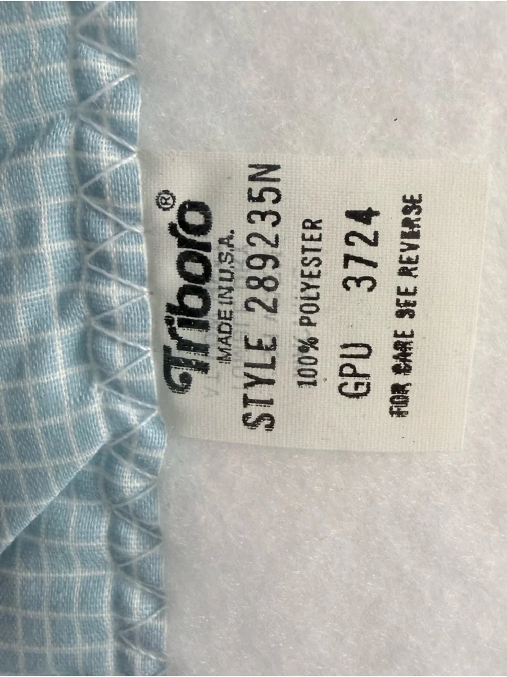 Vintage new Triboro baby blanket 36 X 45